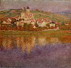 Claude Monet Vetheuil Pink Effect painting